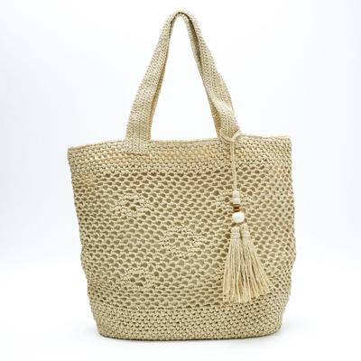 New Hollow Straw Bag Women's Versatile Hand-woven Bag Large Capacity Shoulder Tote Bag Seaside Vacation Beach Bag