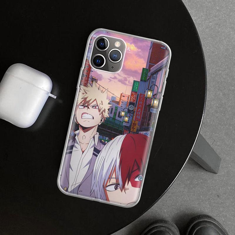 MHA Bakugou Katsuki Phone Case Cover for iPhone 11 12 13 Mini 14 15 Plus 16 Pro Max 17 Air 7 8 + SE Art Customized Fundas 11 12