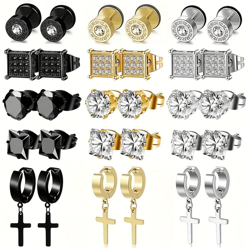 A Variety of Stainless Steel Free Combination Sets, Stud Earrings and Earrings Sets.