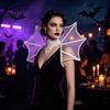 Elegant Gothic Fashion Accessory Stand Up Vampire Collar, Victorian Shoulder Cape, Women's Adjustable Cosplay Neck Ruffle Collar for Halloween