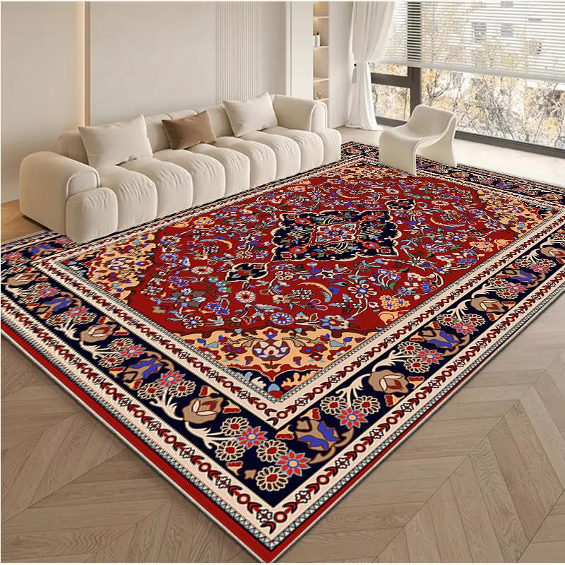 VIKAMA Luxury Moroccan Boho Rug, Non-Shedding Non-Slip Bedroom Living Room Carpet,Fade Resistant,Hallway Long Carpet Home Decor