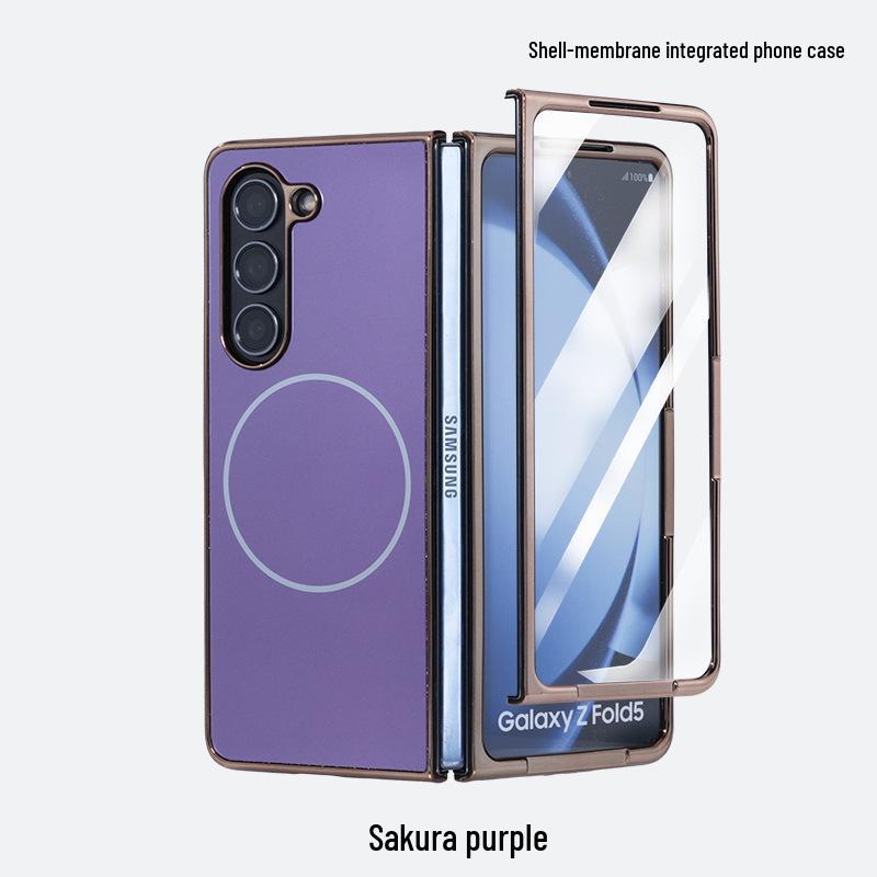 AG Frosted Magnetic Case for Samsung Z Fold 7 - Integrated Film & Protective Shell for Fold 6