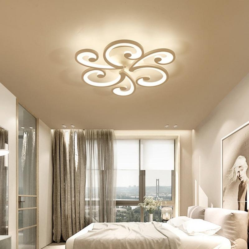 Simple Modern Flower Petal Creation Warm Bedroom Ceiling Lamp