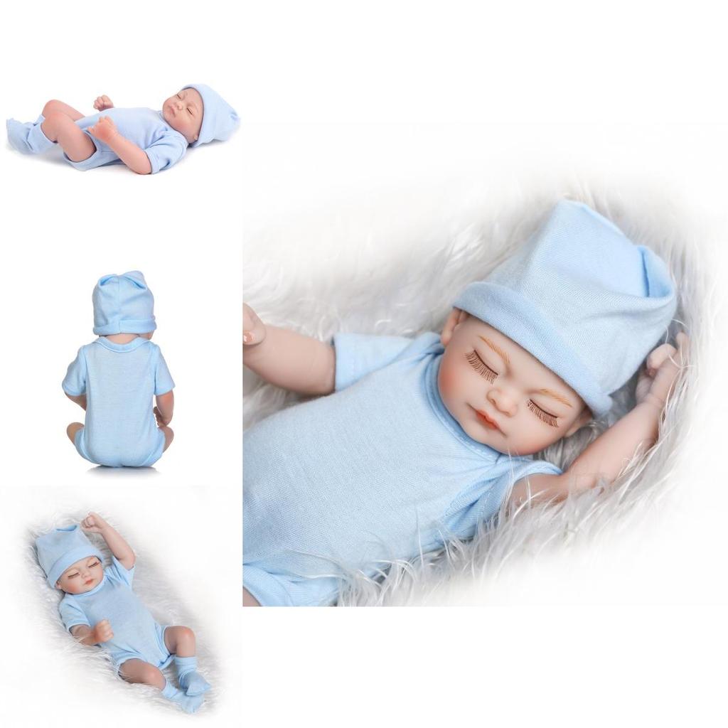 10" Lifelike Full Body Soft Vinyl Silicone Dolls Real Newborn Baby Girl Handmade
