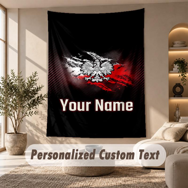 Tapestry Custom Name Text, Wall Hanging Tapestry Home Room DecorPoland