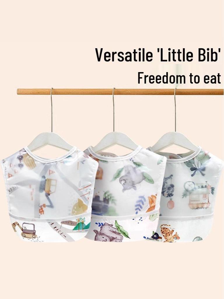 Waterproof Summer Baby Bib - Sleeveless Anti-Dirt Food Smock for Boys and Girls