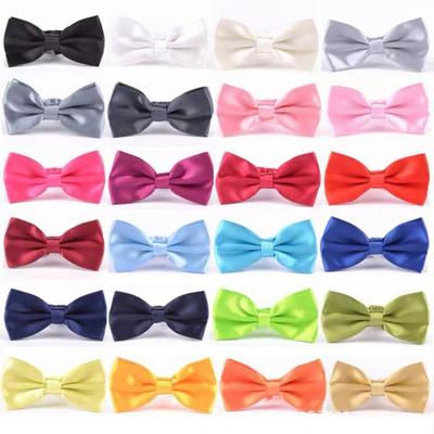 Herren Erwachsener Fliege Klassische Mode Hochzeitsparty Formal Satin Geschenk Karos Mehrfarbig Verstellbarer Hals Fliege Clip-On