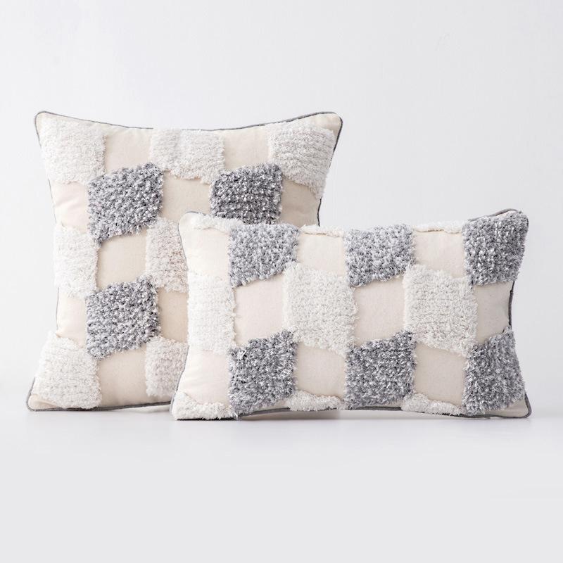 Home Decoration Ethnic Style Cushion Bedside Ins Moroccan Lace Tassel Tufted Pillow Cover