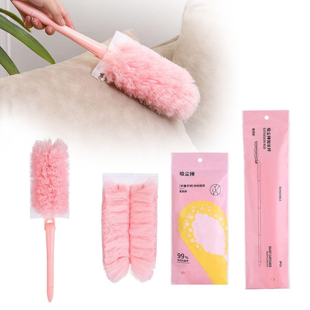 Electrostatic Adsorption Feather Duster Adjustable Cabinet Cleaning Gap Duster