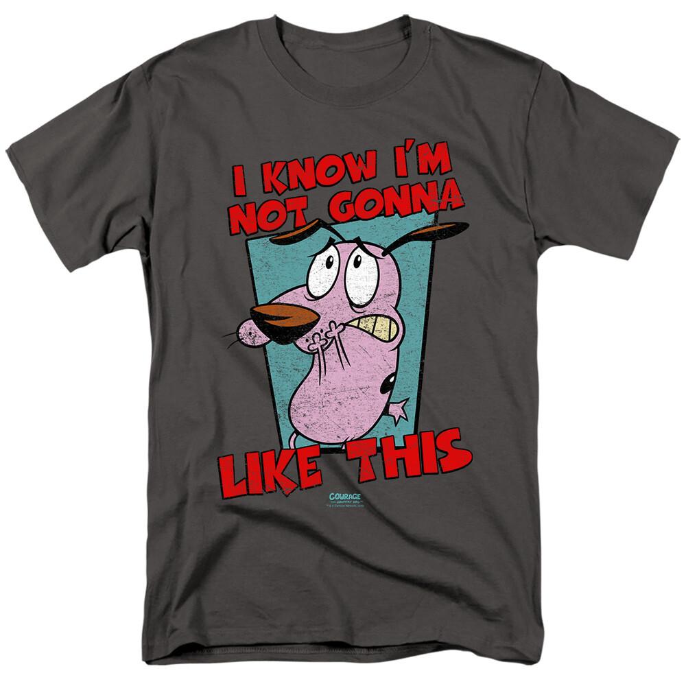 Courage The Cowardly Dog I Know Licensed Adult T-shirt XXL