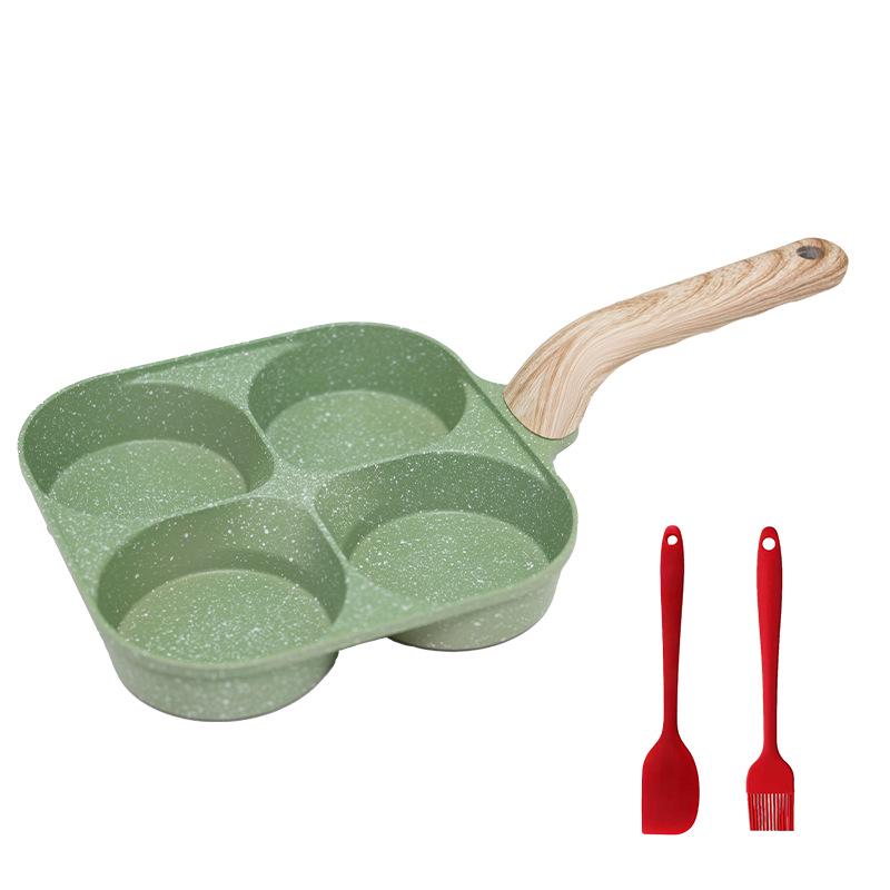 Vierloch-Antihaft-Maifanstein-Eier- und Burgerpfanne