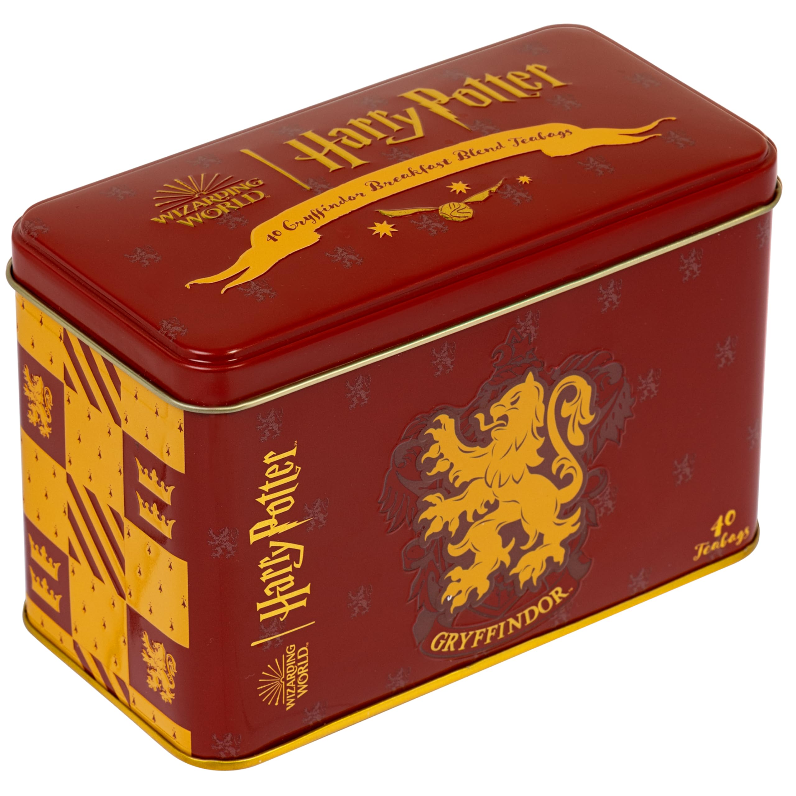 

New English Teas Harry Potter Gryffindor Wappen Teedose mit 40 englischen Frühstücksteebeuteln