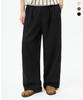 TRILLION Double-Pleat Tapered Linen Wide Elastic Waist Pants_3Color