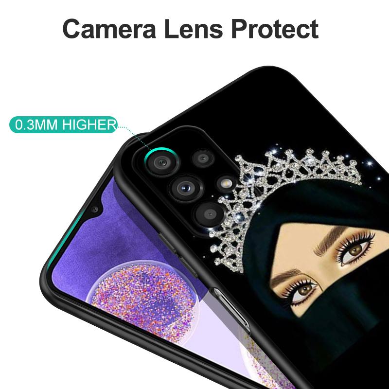 Black tpu Case For Realme C2 C3 C12 C15 C35 C30 C31 C20 C21 C21Y C25 C25Y C25S C11 2021 2020 Muslim Islamic Gril Queen