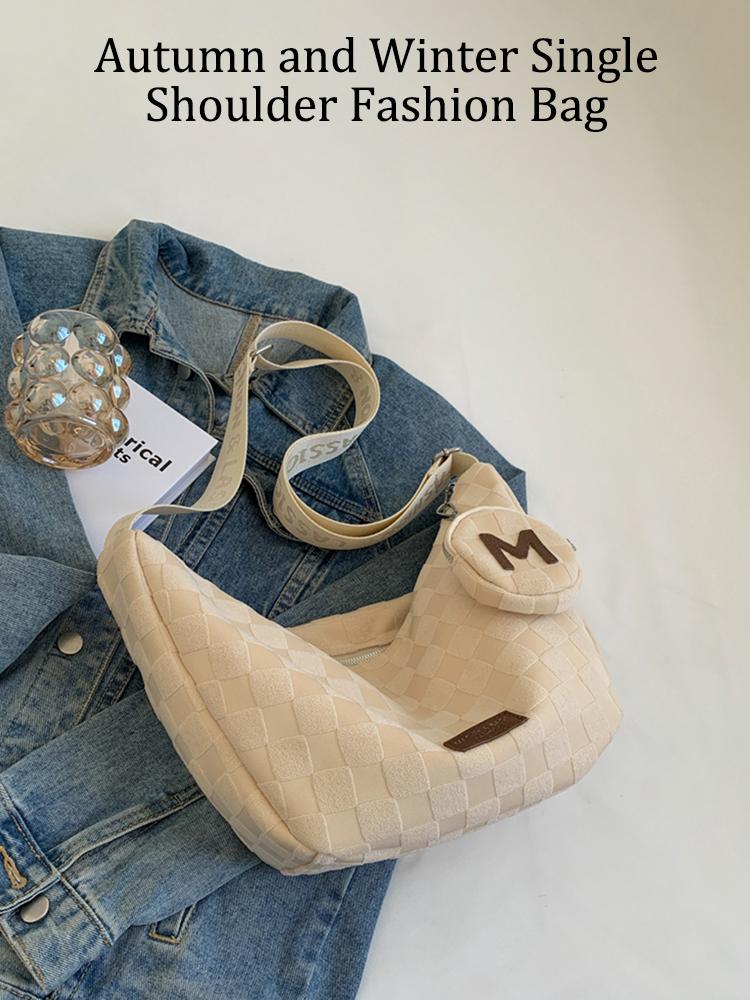 Large Capacity Makeup Bag Korean Version Crossbody Dumpling Bag Fashion New Tote Bag Women's Bag Large Capacity Shoulder Bag