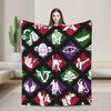 Deads by Daylights Blanket Soft Warm Pattern Plush Throw Blanket Couch Chair Sofa Bed Flannel Bedspread Bed Cover