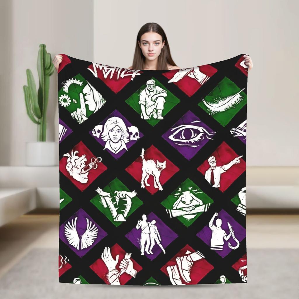 Deads by Daylights Plush Blanket Boy Girl  Flannel Throw Blanket For Home Decor Soft Customized Quality Bedspread Birthday Gift