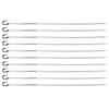 10Pcs Stainless Steel Barbecue Flat Skewer Grilling Tool for Party Outdoor Activities