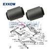 2 Piezas Buje de Brazo de Suspensión Inferior Trasero para Mitsubishi Montero Pajero 3 4 MK3 MK4 V60 V70 V80 V90 2000-2020 MR374672