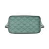 MCM Green Monogram Canvas Tote Bag with Leather Accents & Signature Logo Charm for Daily & Travel Use