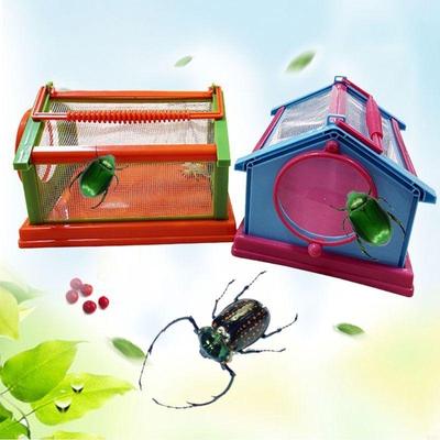 Insect Critter Plastic Insect Cage with Handle Easy To Observe for Insect Bugs Butterfly Collecting X3UC