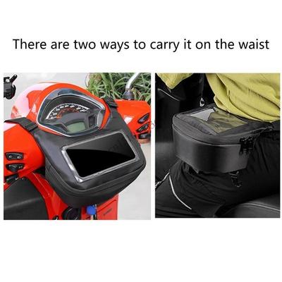 090E Motorcycle Handlebar Front Storage Bag Navigation Pocket for Outdoor Activities