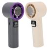 Portable Handheld Fan 100 Speed LED Digital Display Personal Cooling Fan Rechargeable Battery Operat