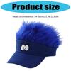 Wig Baseball Cap Funny Novelty Hat For Parties Festivals And Cosplay Event Adjustable Breathable Design