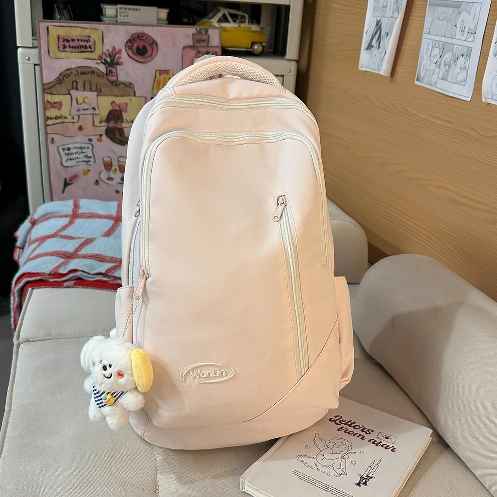 Schoolbag1011 new niche non-collision schoolbag junior high school girls large capacity Japanese simple versatile college student backpack