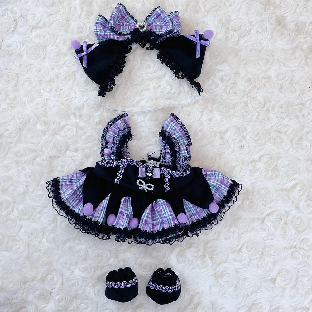 

Бавовняні комбінезони для ляльок розміром 20 см Мультяшна плюшева лялька, заміна одягу, аксесуари для ігрового будинку, міні-одяг 01#