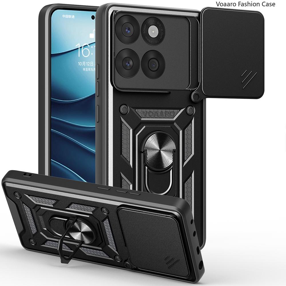 Slide Lens Armor Funda for Motorola Moto Edge 60 Fusion Case Magnetic Rotate Ring Stand Cover for Motorola Edge 60 Fusion Case