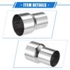 ABSOPRO Exhaust Pipe Adapter Connector 51mm ID to 64mm Universal for and Durable Stainless Silver 2 Pieces Reducer, ID, Cars, Trucks, Pickups, Steel,
