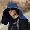 Summer Sunscreen Face Covering Hat Oversized Brim Dual-purpose Fisherman Headwear Outdoor Sunshade Fishing Cycling Cap