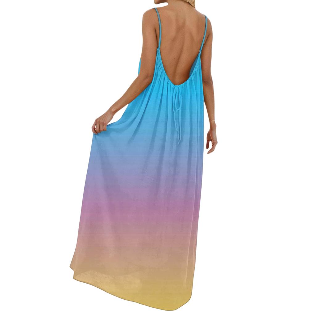 Robe décontractée à imprimé dégradé pour femme