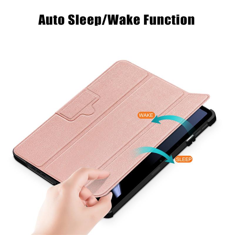 Tablet Case For Oppo Pad Case 2022 Pu Leather Hard Back Stand Folding Cover For Funda Oppo Pad 11 Inch Case Cover Coque Rose Gold