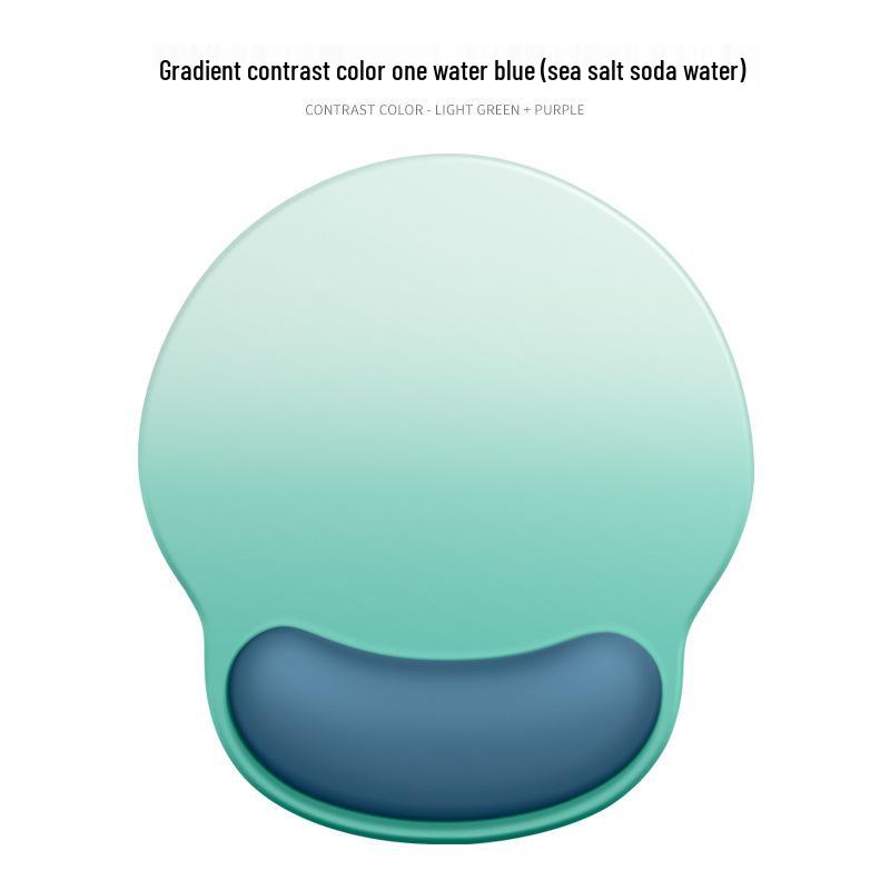 Gradient Mouse Pad with Silicone Wrist Support - Non-Slip Hand Rest for Girls
