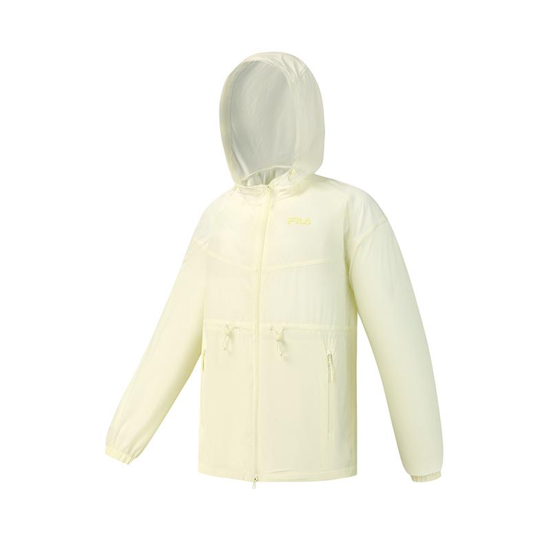 FILA Fitness Fashion Simple Sports Training Casual Versatile Comfortable Loose Hooded Woven Jacket Women jackets Jade A51W621703FYE S