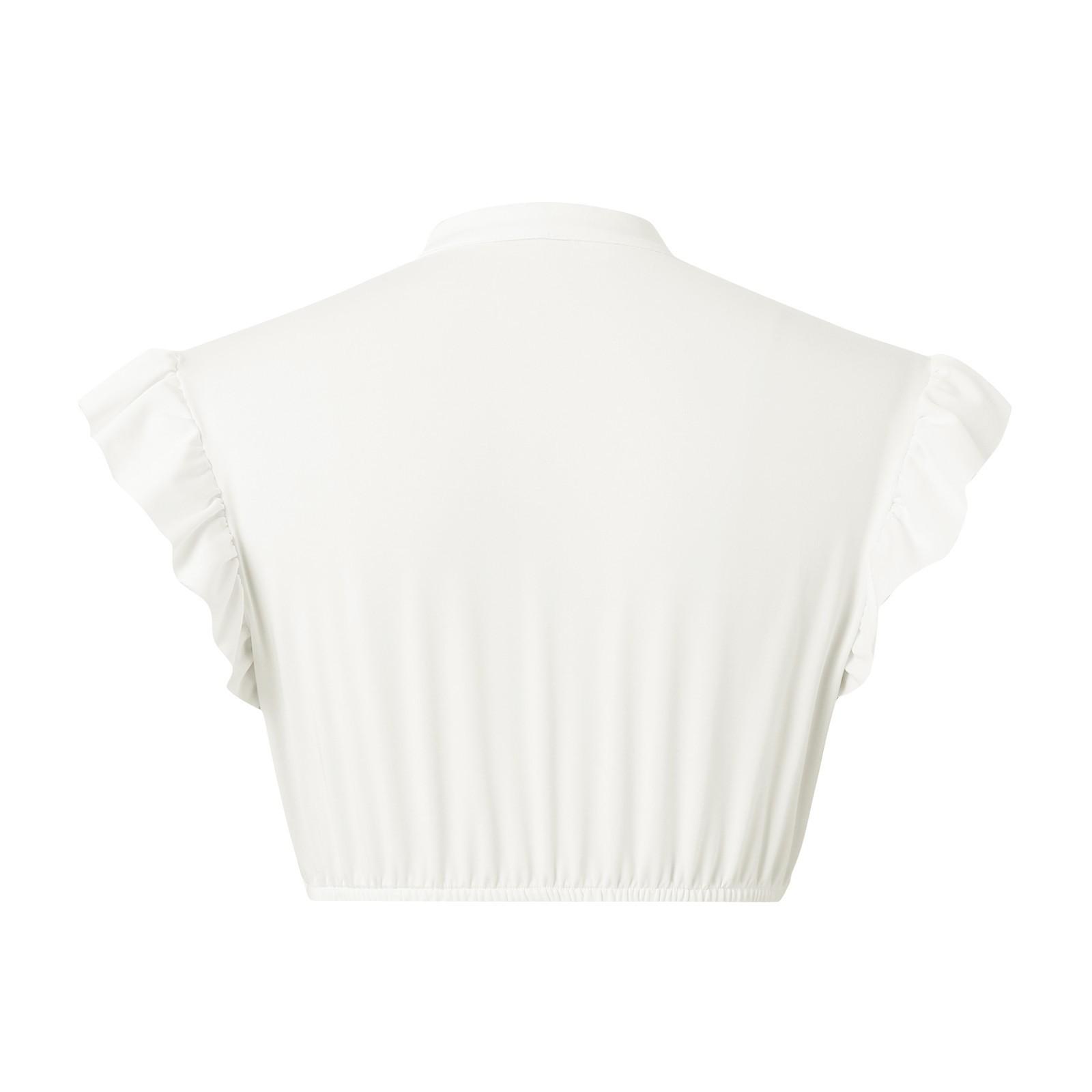 Женская элегантная классическая пивная фестивальная рубашка с кружевной отделкой — фото 4