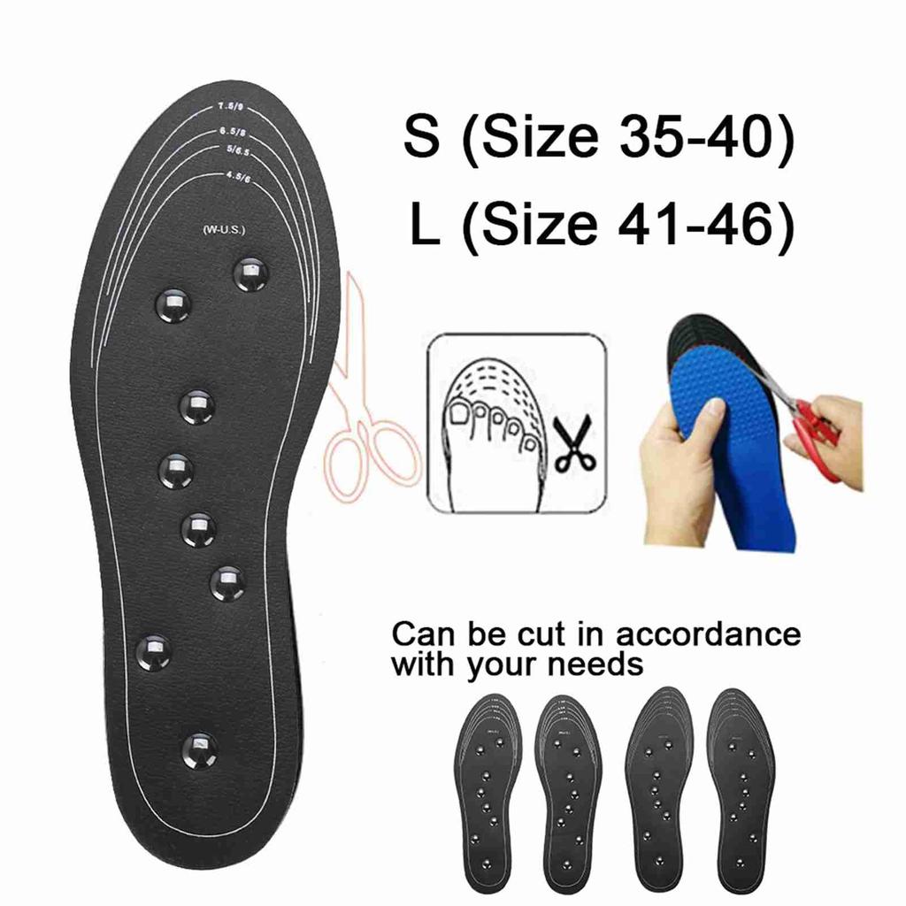 Unisex Breathable Insoles Comfortable Shock Absorbing Foot Pads 1 Pair