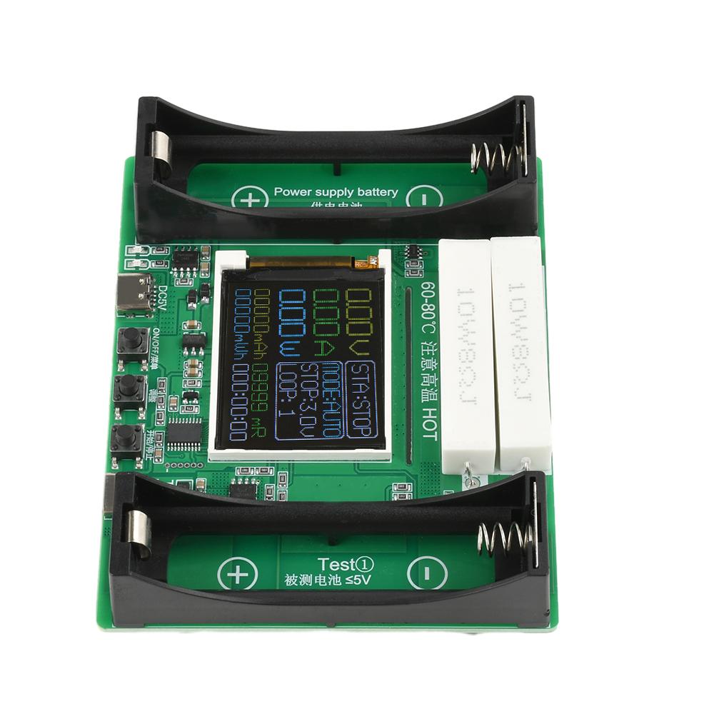 Tester di capacità della batteria con display LCD di tipo C MAh MWh Modulo rilevatore di potenza della batteria digitale per batteria al litio 18650 Tester per batteria