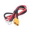 Heavy Duty XT90 To O Rings Terminal Cable 10AWG High Current Heat Resistant For Automotive Emergency Power Systems