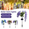 2X Solcelle Hagelys Kunstige Wisteria Blomster Solcellelys Utendørs Hagebelysning, LED Hage Solcellelys For Gårdsplass/Terrasse/Landskap/Gangvei
