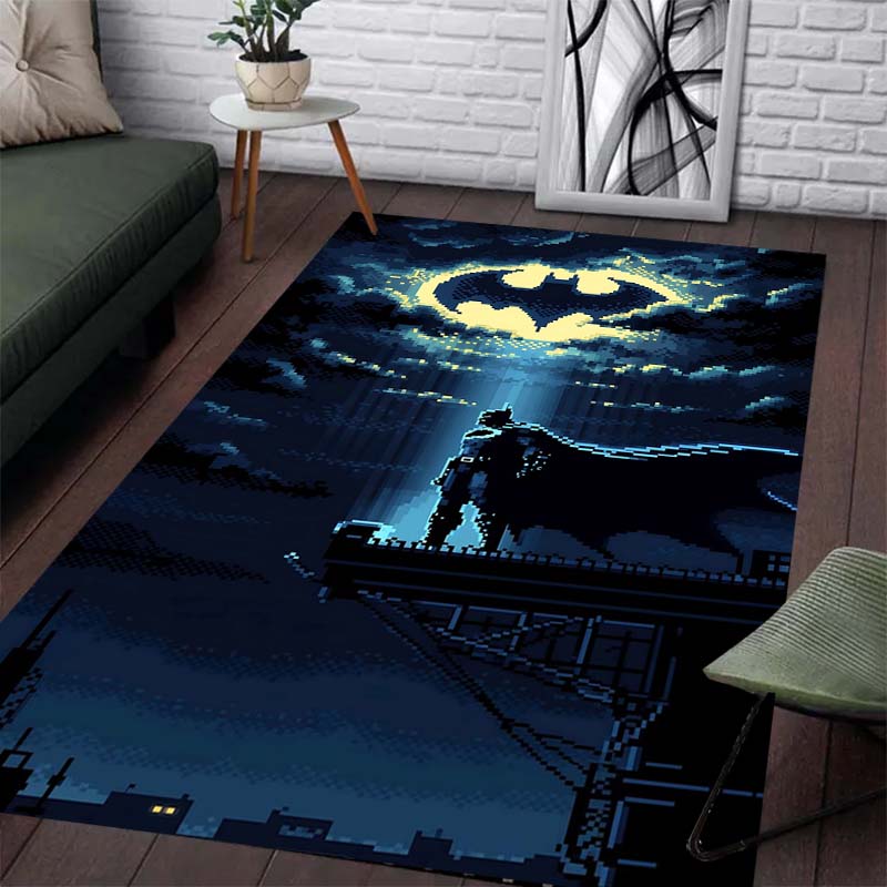Batman Pattern Rug - Non-slip Kitchen and Outdoor Rug, Yoga Rug, Home and Bedroom Decoration, Birthday Gift