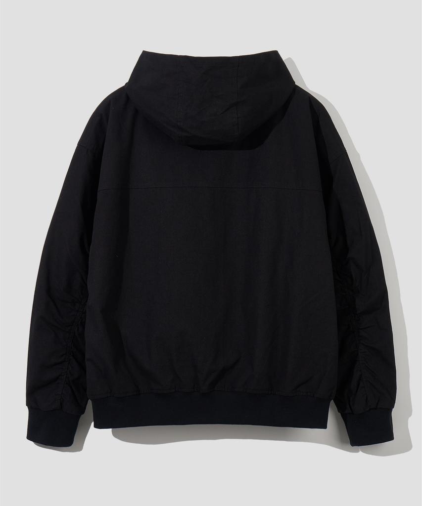 Agod Bio Washed Ripstop Hooded Jacket [Black]