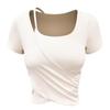 Women's Summer Cross Short Sleeve Yoga & Fitness Top