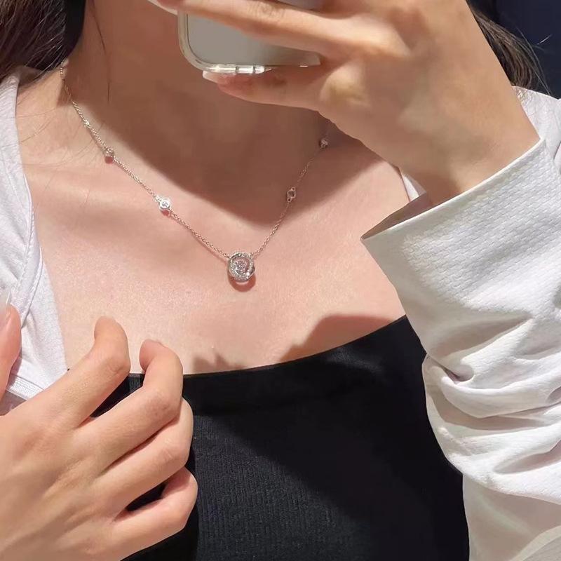 Bowknot Pendant Necklace Exquisite Clavicle Chain Fashion Elegant Necklace for Women Temperament Collar Chains Charm Jewelry