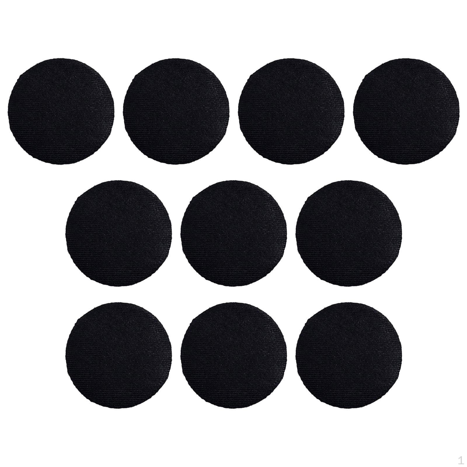 

10 X Тканинні ґудзики з пласкою спинкою DIY Металеві для шиття одягу сумки