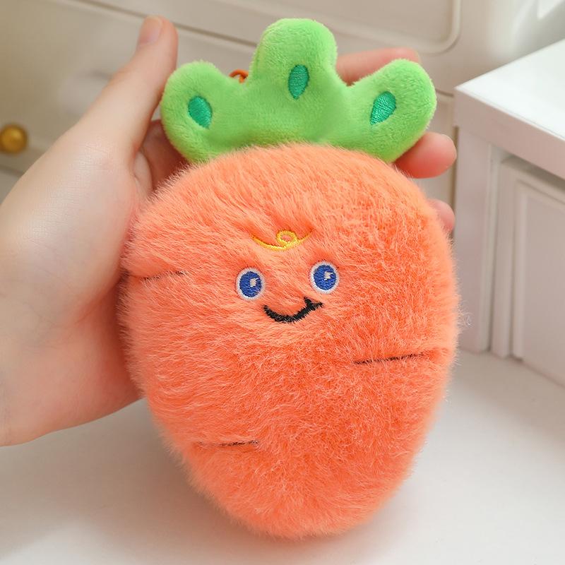 Cute Fruit Keychain Girls Bag Pendant School Bag Back Plush Toy Doll Wedding Throwing Doll