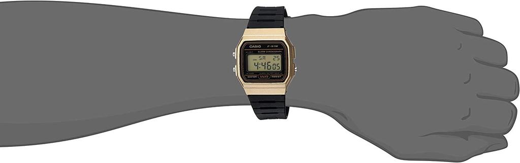 Casio Unisex Quartz Gold F-91WM-9A Watch