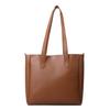 Tote Bag For Women Pu Leather Retro Large Handbag With Zipper For School And Casual Use